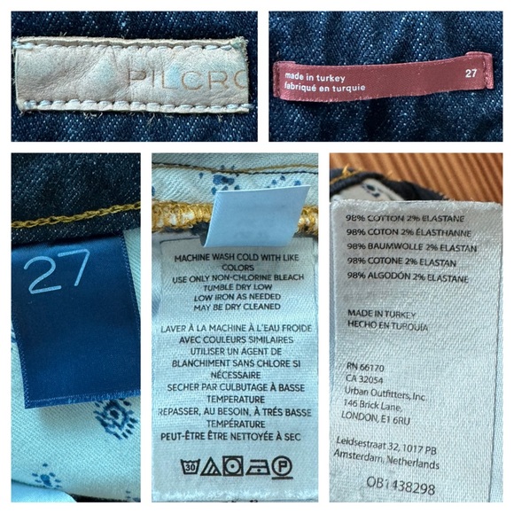 Anthropologie Pilcro Split Straight High Rise Jeans - Picture 10 of 15